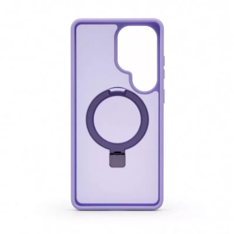 Evelatus Capa de proteção com MagSafe e suporte, anel mate, para Samsung Galaxy S26 Ultra, lavanda roxa