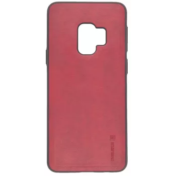 Capa traseira de silicone líquido EVELATUS Samsung Galaxy S9 Kuton vermelha