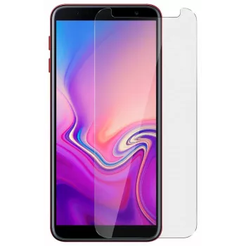 Evelatus Samsung J4 Plus vidro protetor de ecrã plano transparente 0,33mm em vidro temperado com cola japonesa e revestimento antiestático