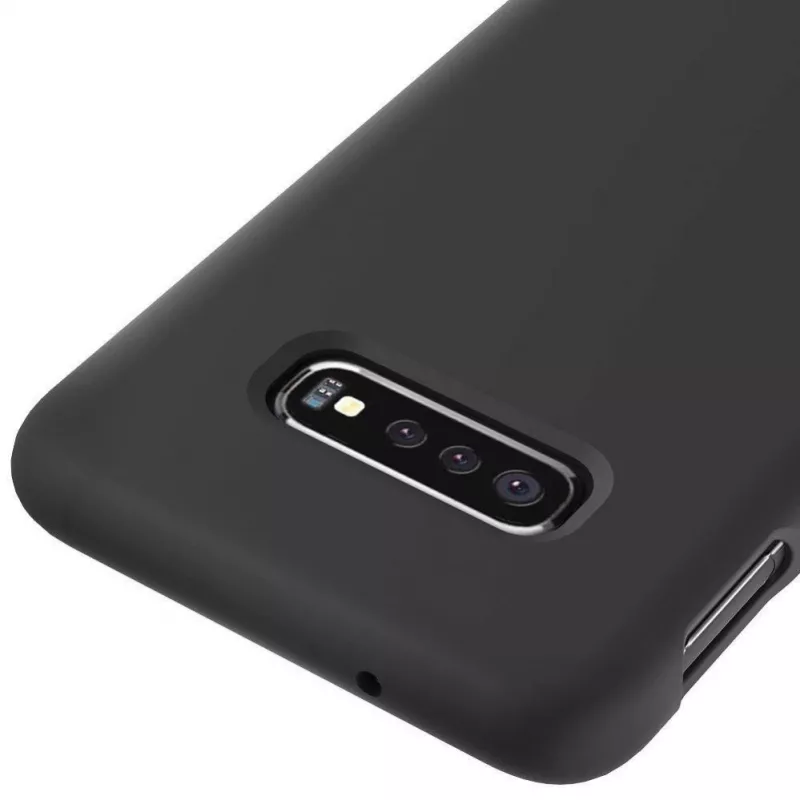 Evelatus Capa de silicone Soft Touch Premium para Samsung S10e preta