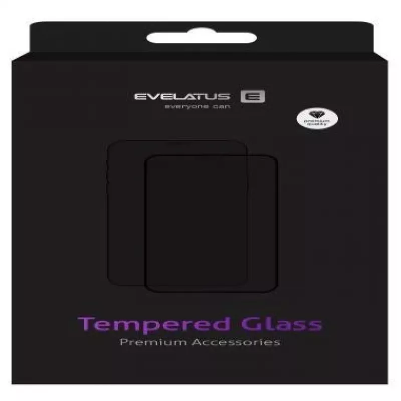 Capa traseira de silicone Evelatus para Samsung Galaxy S6 G920 - preta