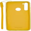Evelatus Capa de silicone Soft Touch com alça para Xiaomi Redmi Note 8 / Redmi Note 8 2021 - amarelo