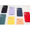 Capa de silicone Soft Touch Evelatus com fita para Xiaomi Redmi Note 8 / Redmi Note 8 2021 - vermelha