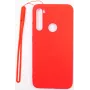 Capa de silicone Soft Touch Evelatus com fita para Xiaomi Redmi Note 8 / Redmi Note 8 2021 - vermelha
