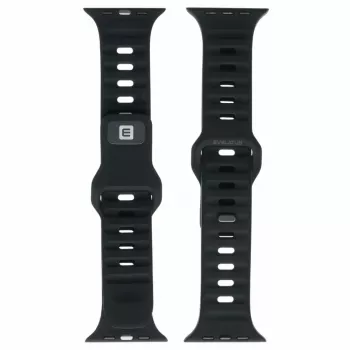 Pulseira desportiva em silicone Loop Evelatus para Apple Watch 42/44/45/49 mm preta