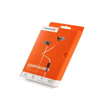 Evelatus Headset mãos-livres universal EEP01 com microfone universal 3,5 mm branco