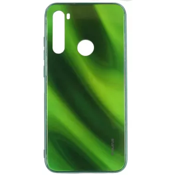 Capa Evelatus Water Ripple Full Color Electroplating em vidro temperado para Xiaomi Redmi Note 8 / Redmi Note 8 2021 - verde