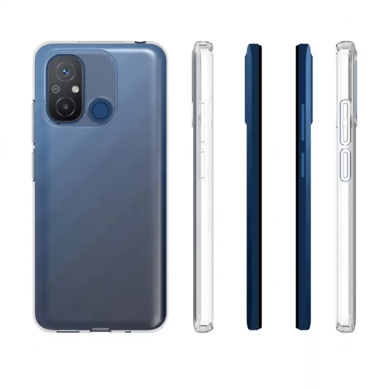 Capa de silicone transparente Evelatus para Xiaomi Redmi 12C 1,5 mm TPU Transparente