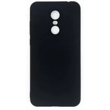 Capa de silicone nano Evelatus Xiaomi Redmi 5 Plus Soft Touch TPU preta
