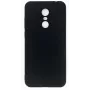 Capa de silicone nano Evelatus Xiaomi Redmi 5 Plus Soft Touch TPU preta