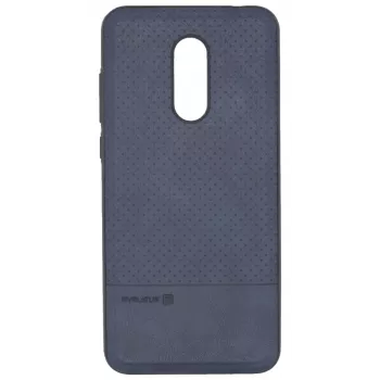 Evelatus Capa TPU para Xiaomi Redmi 5 Plus com placa metálica para suporte magnético de telemóvel azul