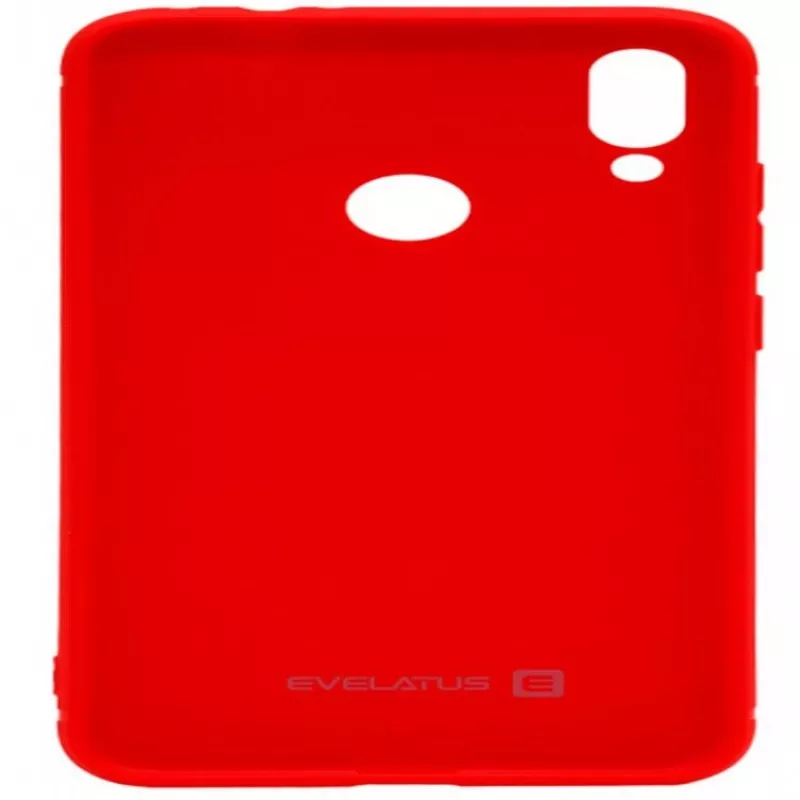 Capa de silicone nano Evelatus Soft Touch em TPU para Xiaomi Redmi 7, vermelho