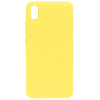 Capa de Silicone Evelatus Xiaomi Redmi 7A Nano Soft Touch TPU Amarela