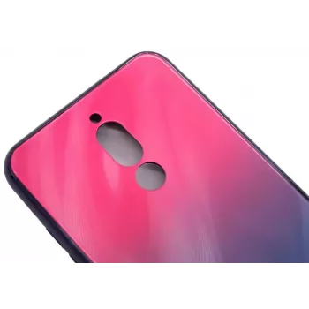 Capa em vidro temperado anti-explosão Evelatus Water Ripple Gradient Color para Xiaomi Redmi 8 rosa-púrpura degradê