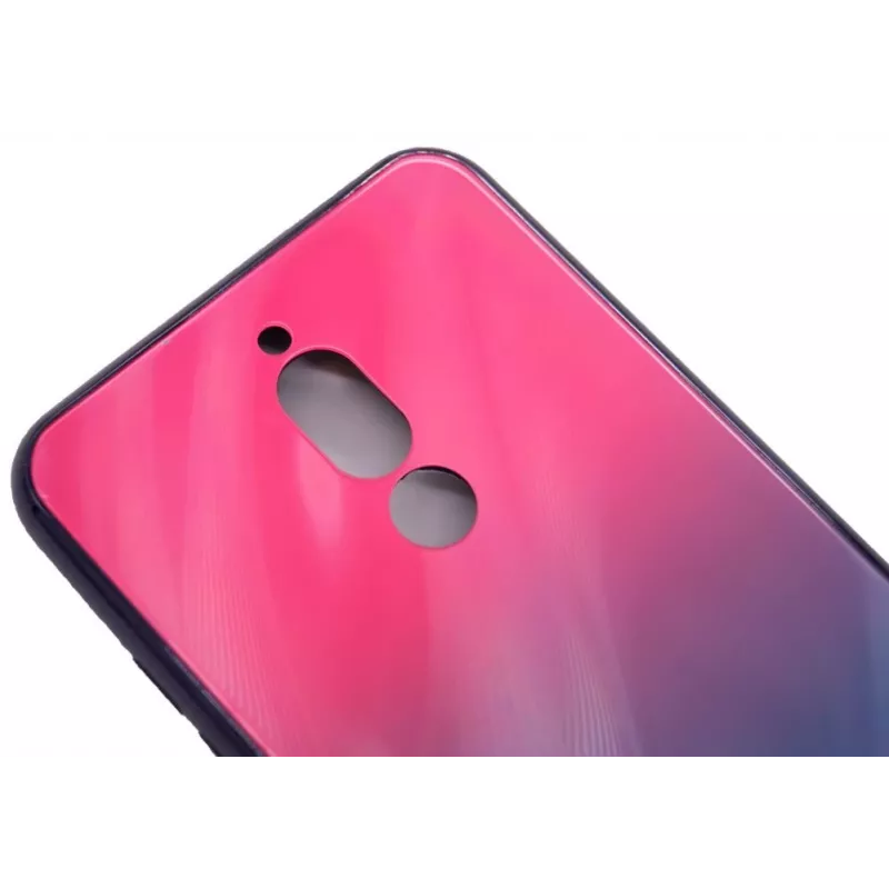 Capa em vidro temperado anti-explosão Evelatus Water Ripple Gradient Color para Xiaomi Redmi 8 rosa-púrpura degradê