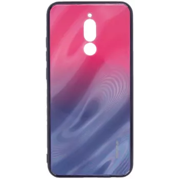 Capa em vidro temperado anti-explosão Evelatus Water Ripple Gradient Color para Xiaomi Redmi 8 rosa-púrpura degradê