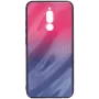 Capa em vidro temperado anti-explosão Evelatus Water Ripple Gradient Color para Xiaomi Redmi 8 rosa-púrpura degradê