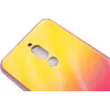Capa em vidro temperado anti-explosão com efeito de ondulação de água e gradiente de cor Evelatus para Xiaomi Redmi 8 gradiente amarelo-rosa