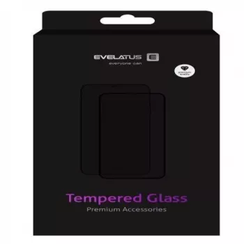 Evelatus Xiaomi Redmi 9 Protetor de ecrã de vidro temperado plano transparente 0,33 mm com cola japonesa, antiestático
