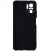 Capa de silicone Nano Evelatus para Xiaomi Redmi Note 10 / Note 10S Soft Touch TPU preta