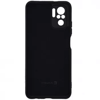 Capa de silicone Nano Evelatus para Xiaomi Redmi Note 10 / Note 10S Soft Touch TPU preta