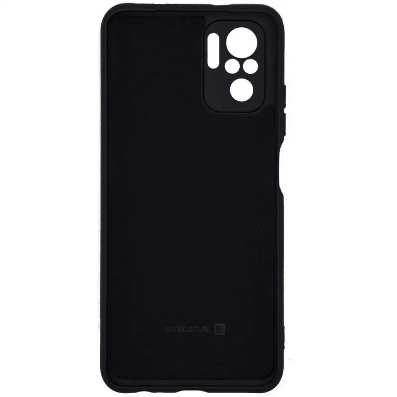 Capa de silicone Nano Evelatus para Xiaomi Redmi Note 10 / Note 10S Soft Touch TPU preta