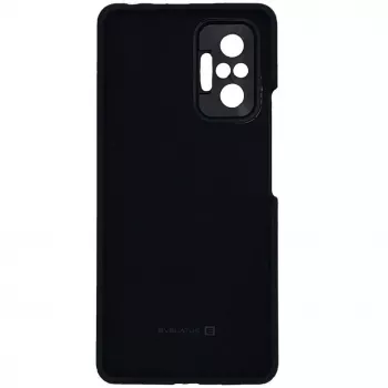 Capa de silicone Soft Touch Premium Evelatus para Xiaomi Redmi Note 10 Pro preta