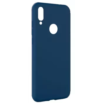 Evelatus Capa de silicone Nano Soft Touch TPU para Xiaomi Redmi Note 7 azul-escura