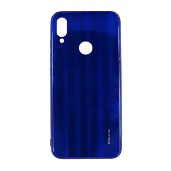 Película de proteção de ecrã em vidro temperado com efeito de ondulação de água e galvanização a cores Evelatus para Xiaomi Redmi Note 7 azul