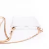 Evelatus Xiaomi Redmi Note 8 Pro Silicone Transparente com Cordão TPU Dourado