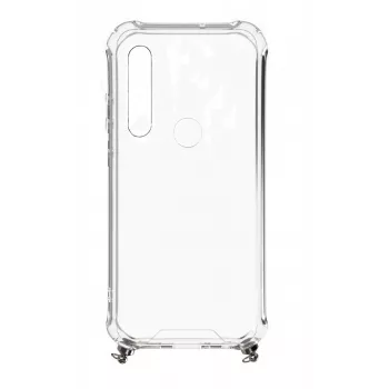 Evelatus Xiaomi Redmi Note 8 / Redmi Note 8 2021 Silicone Transparente com Cordão TPU Band Cinzento-espacial