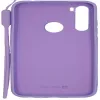 Evelatus Capa de silicone Soft Touch com alça para Xiaomi Redmi Note 8 / Redmi Note 8 2021 roxa