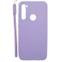 Evelatus Capa de silicone Soft Touch com alça para Xiaomi Redmi Note 8 / Redmi Note 8 2021 roxa