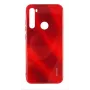 Evelatus Xiaomi Redmi Note 8 / Redmi Note 8 2021 capa de vidro temperado com efeito água cor completa galvanizada vermelha