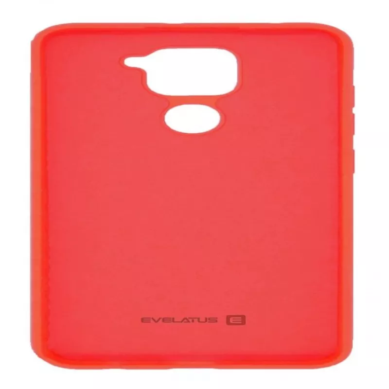 Evelatus Capa de silicone nano para Xiaomi Redmi Note 9 TPU soft touch vermelha