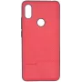 Capa TPU Evelatus para Xiaomi Redmi S2 1 com placa metálica (compatível com suporte magnético de telemóvel) vermelha