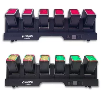 EVOLIGHTS 6 CANNON barra de luz 6x cabeça