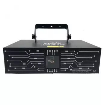EVOLIGHTS LASER 3W RGB Luz laser profissional de palco