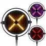 Moving-Head-Spot EVOLIGHTS LUMEN X V2 100W com prisma de 3 facetas, roda de 7 cores, gobos rotativos, DMX512