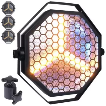 EVOLIGHTS LUMENO Iluminação de palco retro vintage - 100W COB LED + LEDs RGB SMD, DMX, Sound-Active