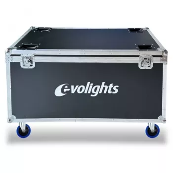 Mala de transporte EVOLIGHTS VORTEX CASE 4IN1 para 4 Moving Heads