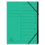 Exacompta Pasta de fole 7 compartimentos Verde