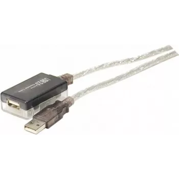 Exertis Connect 149213 Cabo USB 2.0 Type-A para Type-B, 1,8m, cinzento/transparente