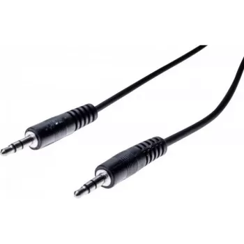 EXERTIS CONNECT Cabo de áudio jack estéreo 3,5 mm 20 m, macho para macho, preto 108572