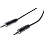 EXERTIS CONNECT Cabo de áudio jack estéreo 3,5 mm 20 m, macho para macho, preto 108572