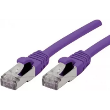 Exertis Connect 858516 Cabo de rede Cat6a S/FTP, 1m, Violeta, RJ45, 10Gbps, 500MHz
