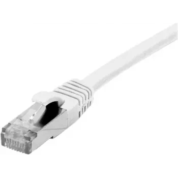 Cabo patch Cat. 6 F/UTP EXERTIS CONNECT, PoE, isento de halogéneos, branco, 0,5 m, snagless 850883