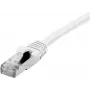 Cabo patch Cat. 6 F/UTP EXERTIS CONNECT, PoE, isento de halogéneos, branco, 0,5 m, snagless 850883
