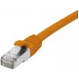 Cabo patch F/UTP CAT 6 PoE sem halogéneos EXERTIS CONNECT, laranja, 2,0 m, snagless 854423