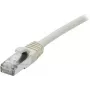 Cabo de rede EXERTIS CONNECT Cat 6A S/FTP, 0,5m, cinzento, alívio de tração fino 858403